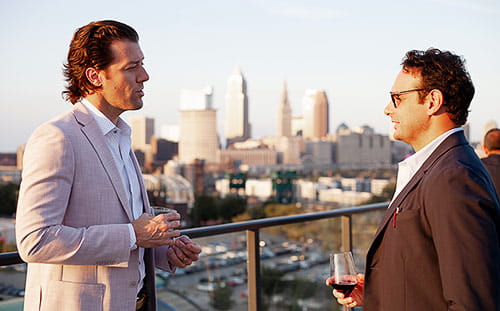 The 2025 venue, Truss event and collaboration space, featured skyline views of downtown Cleveland
